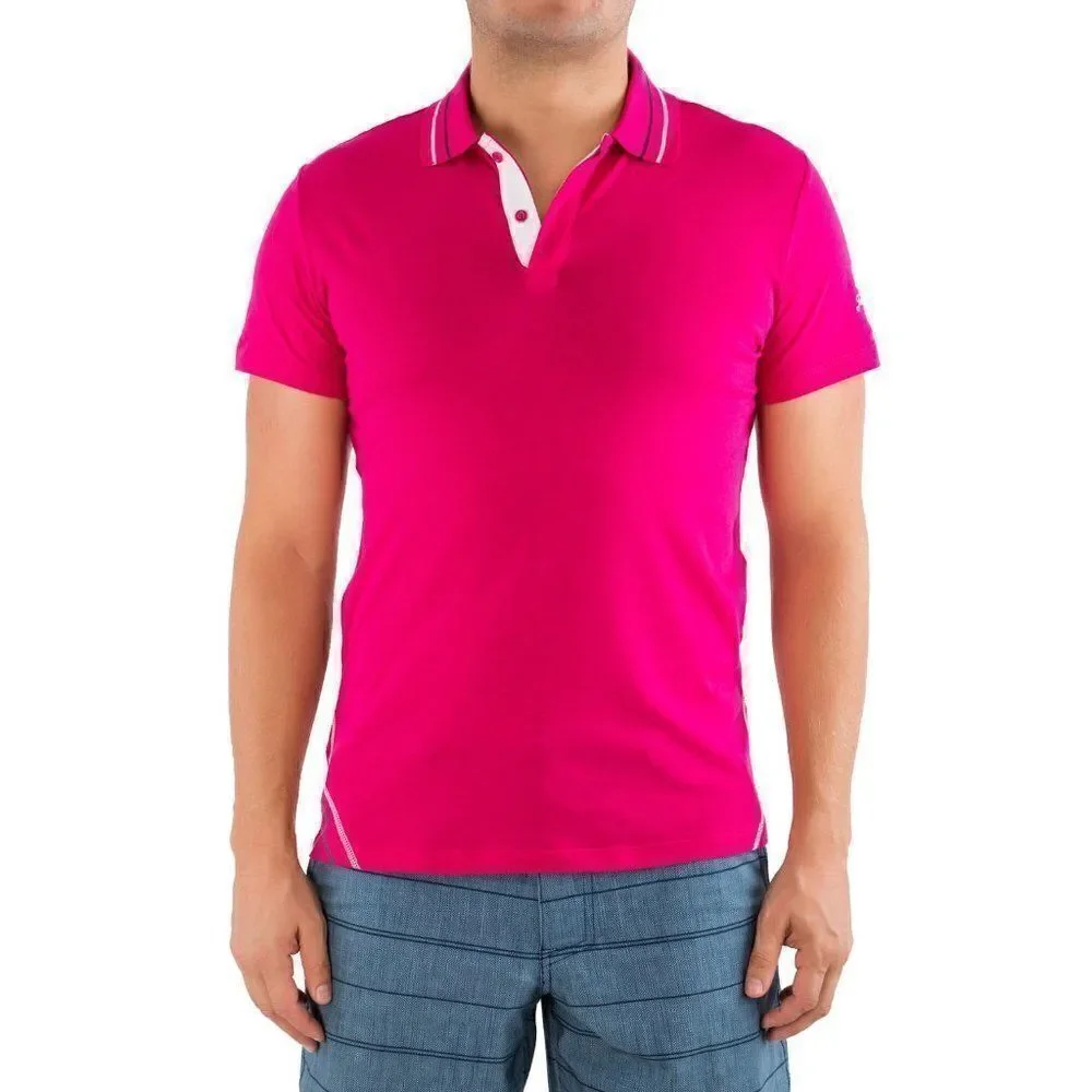 New Just Cavalli Men Polo Red Magenta Cotton Shirt Top XXS, XS - Picture 2 of 5
